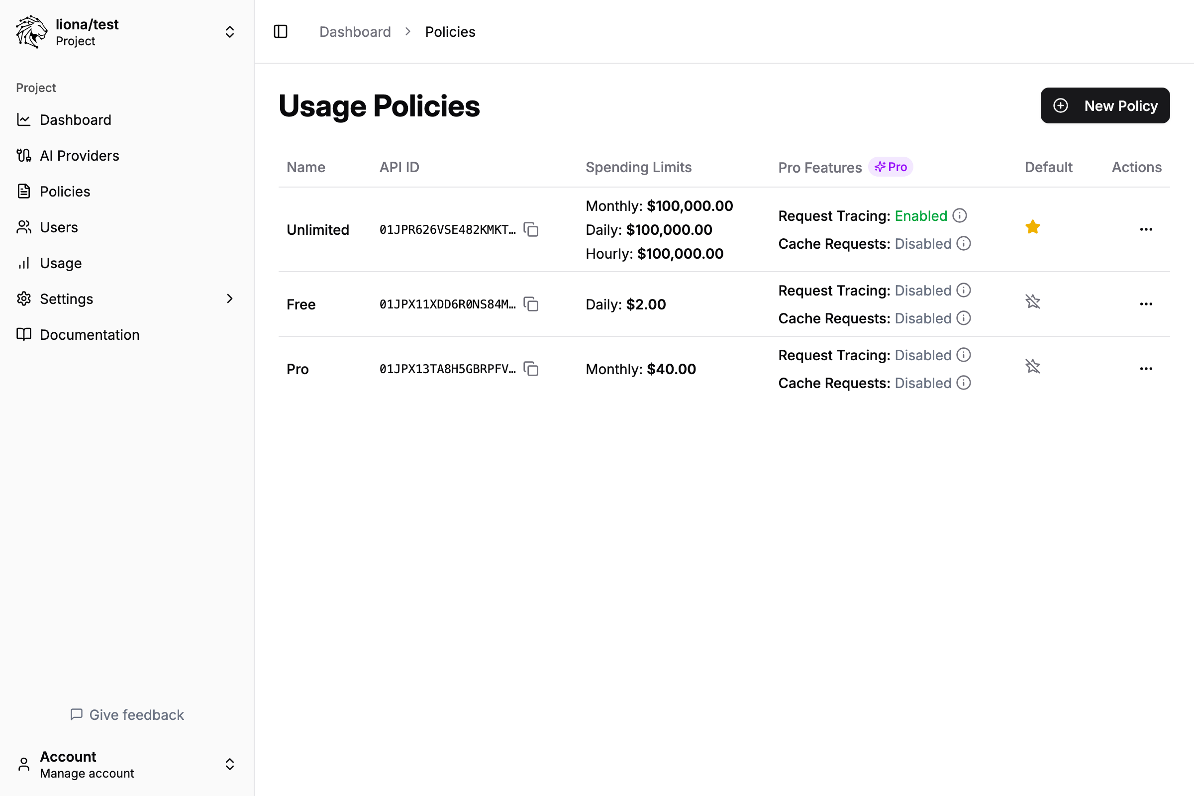 Create Powerful Policies dashboard preview